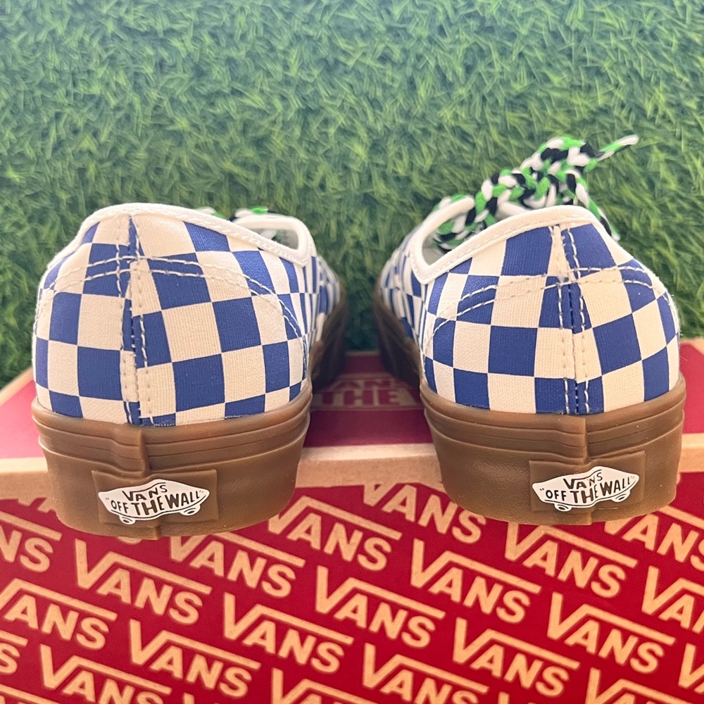 VANS CHECKERBOARD AUTHENTIC blue/whate - Picture 4 of 10